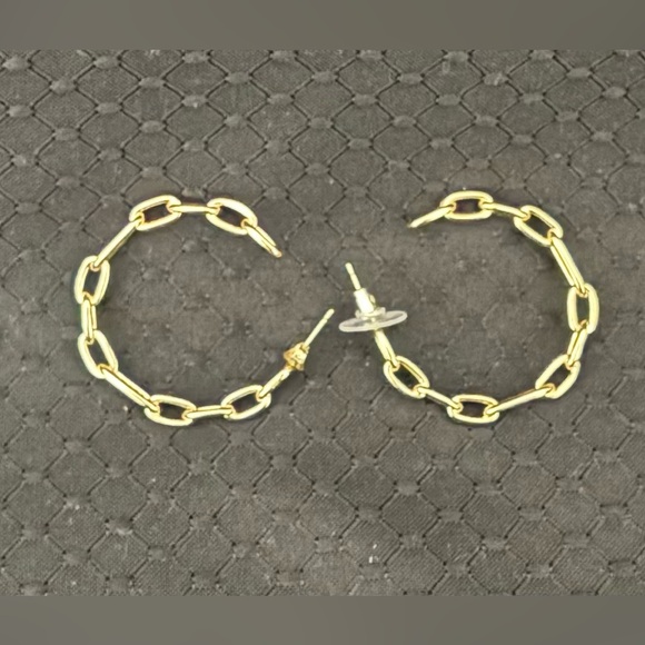 Kendra Scott Ryder Hoop Earrings Gold - Picture 1 of 3